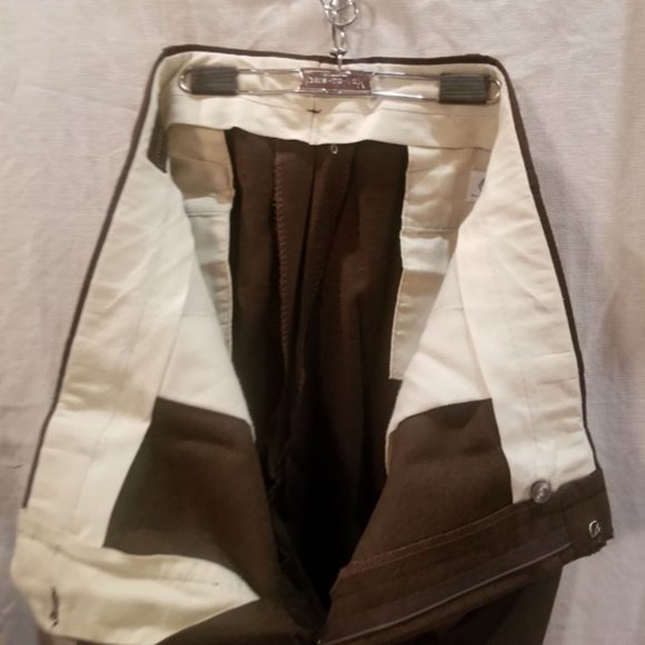 Vintage John Alexander brown wool men's slacks 38 - Picture 6 of 8